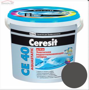 Фуга для плитки Ceresit СЕ 40 Aquastatic эластичная графит 16 (2 кг)